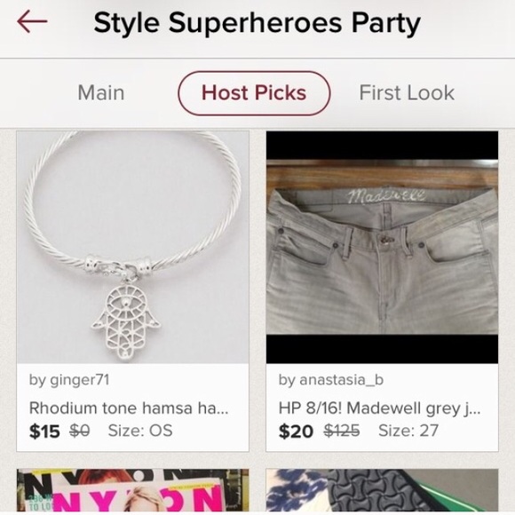 Rhodium tone Hamsa hand bracelet - Picture 3 of 3