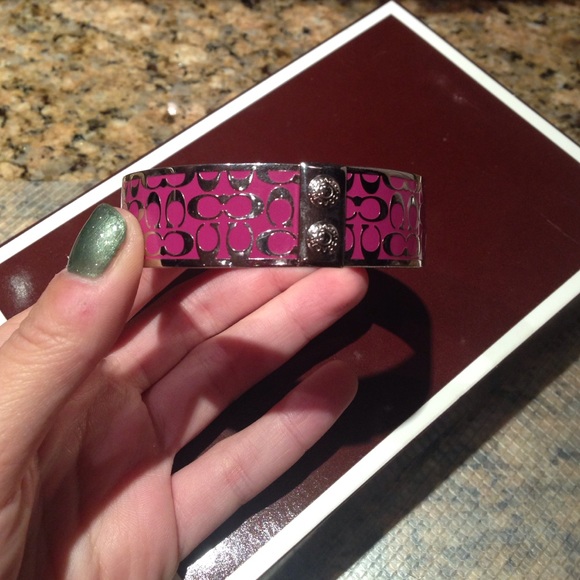Pink Coach Bangle