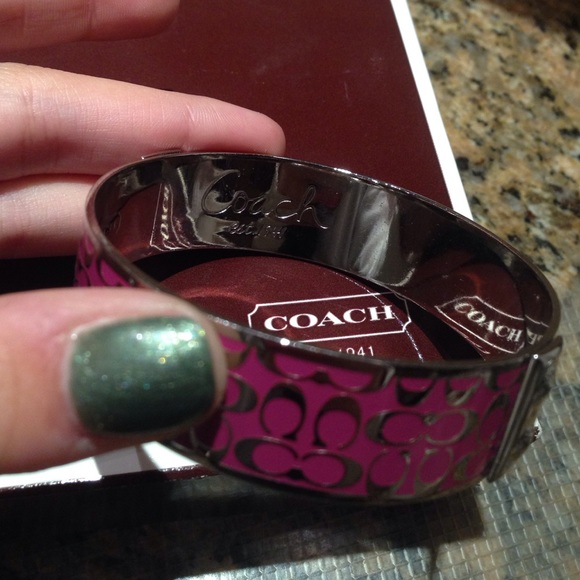 Pink Coach Bangle - Picture 2 of 4