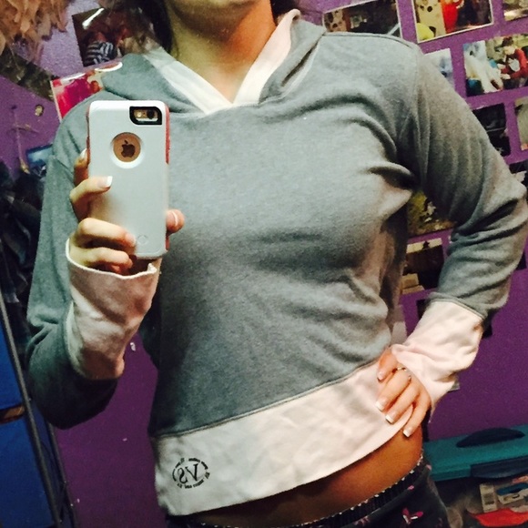 Victoria's Secret crop top hoodie