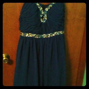 Royal blue plus size dress