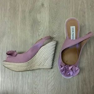 Lavender Platform Wedges