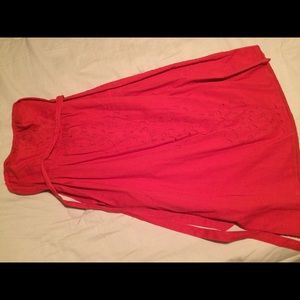 Strapless Orange/Mango colored dress