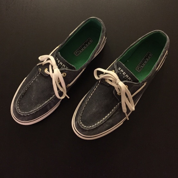 Sperry Top-Siders - Navy Canvas Boatshoes - Picture 1 of 4