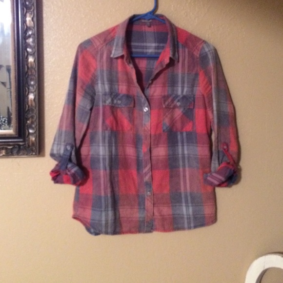🎀SOLD🎀 Blue and red flannel