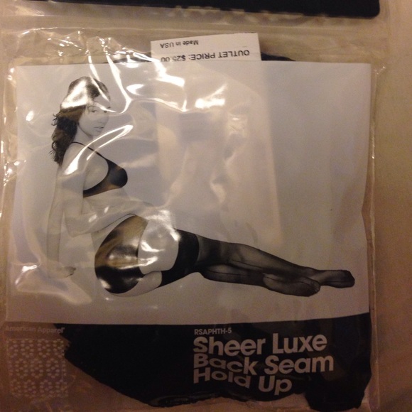 Sheer luxe back seam hold up