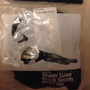 Sheer luxe back seam hold up
