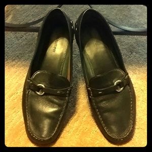 Black Leather flats - H.S Trask and Co
