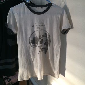Brandy Melville John galt skull tee