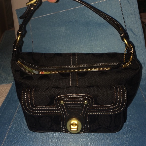 Authentic Black Coach Bag