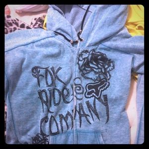 Fox Rider zip up blue