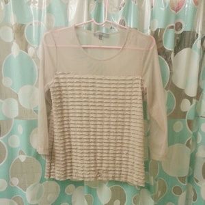 Cute ruffled chiffon top