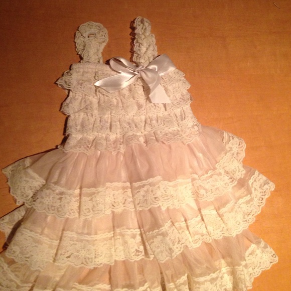 Infant lace picture/wedding dress.