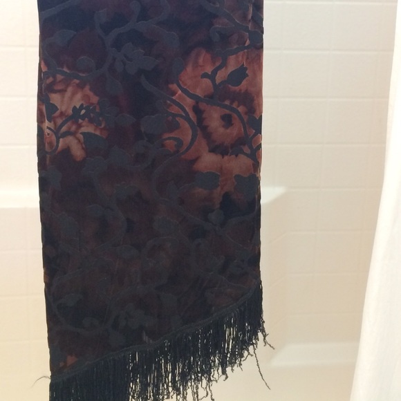 Velvet burnout dress - Picture 3 of 3