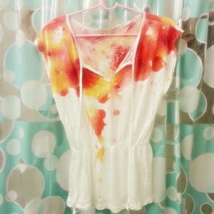 Forever 21 Cute Spring Drawstring Top