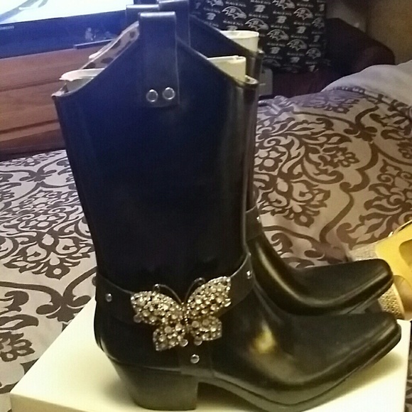 Cowgirl rain boots