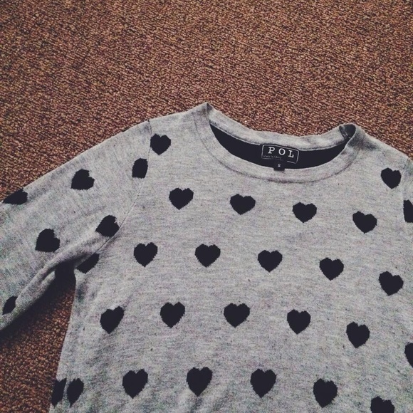 NWOT HEART SWEATERS