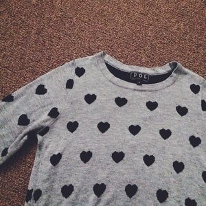 NWOT HEART SWEATERS