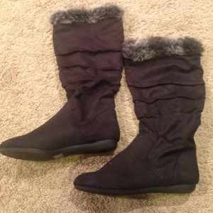 black boots