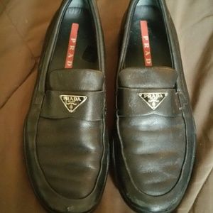 Black Prada loafers