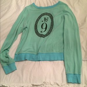 Aqua wildfox sweater/sweatshirt