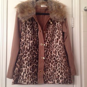 Boston Proper Leopard Jacket