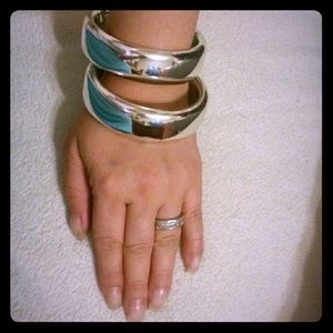 Silver bangles