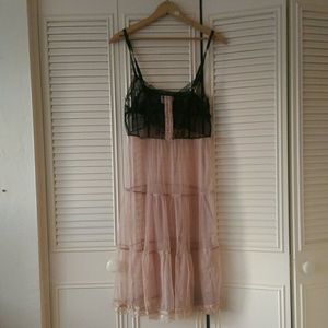 Pink and black Lace dress