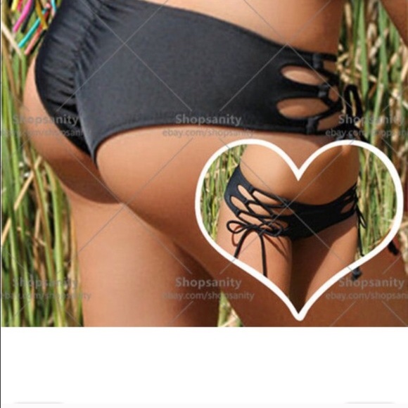 Sexy cut out bikini bottom