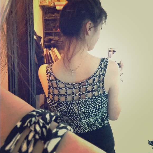 Snake pattern caged back dress