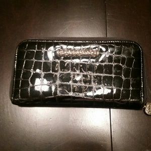 Brighton Black Patent Leather Wallet