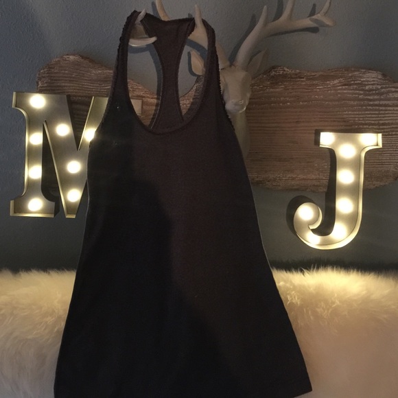 Lulu tank in charcoal gray