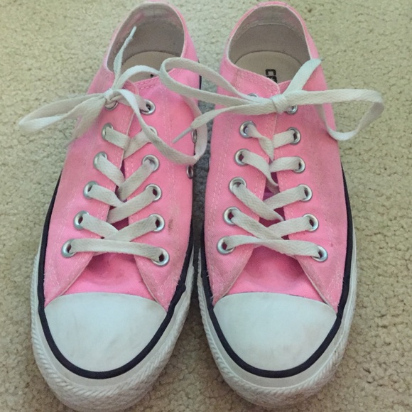 Pink converse sneakers
