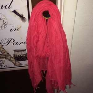 coral scarf
