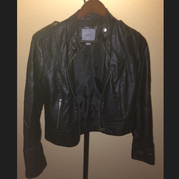 Faux leather jacket