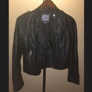 Faux leather jacket