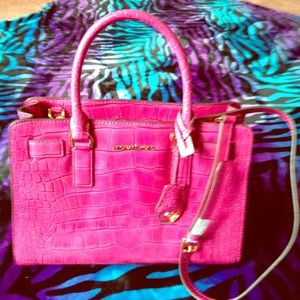 NWOT Michael Kors Dillon embossed handbag
