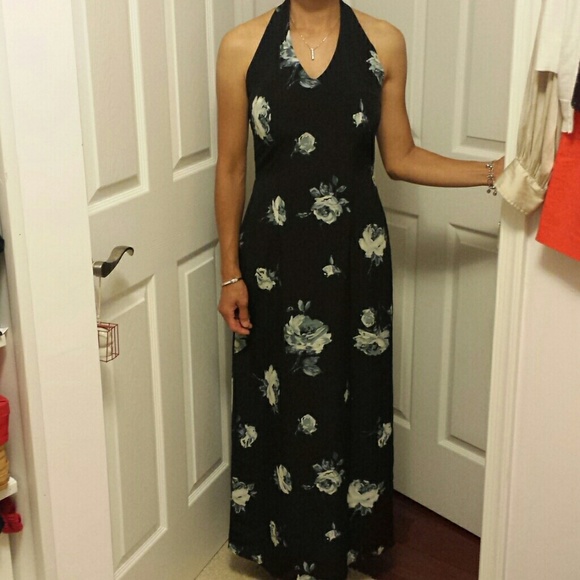 Black evening dress.