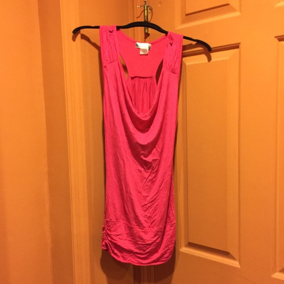 January 7 Hot Barbie Pink Tunic Dress