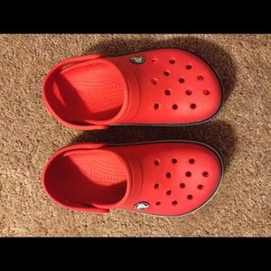 Red crocs for kids size 12 - 13