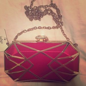 Beautiful red satin purse/clutch