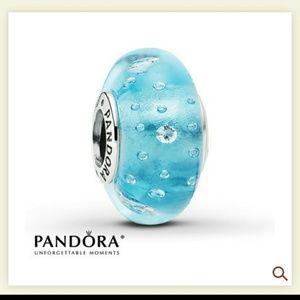 Pandora blue glass charm (one)