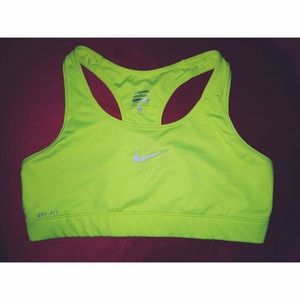 Neon Nike Sports bra (Large)