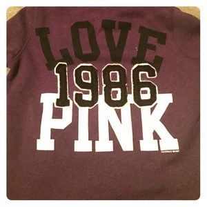 PINK hoodie, barely worn, great condition