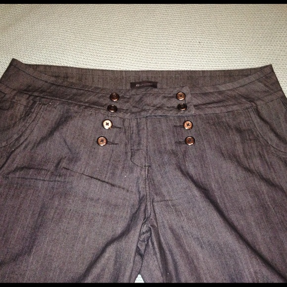 High waist denim pants