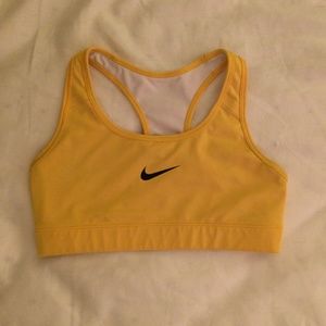 Yellow Nike Bra