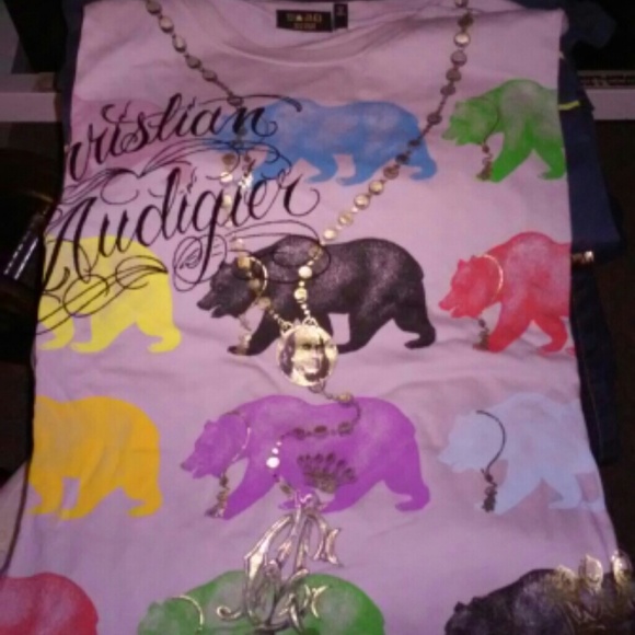 Mens Christian Audigier Tshiry