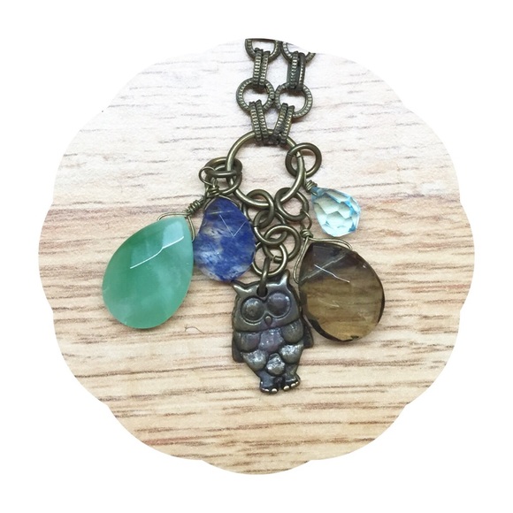Owl bead necklace