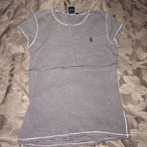 Ralph Lauren navy striped t-shirt