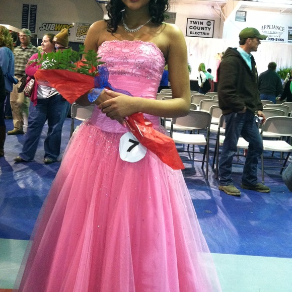 Pink formal dress